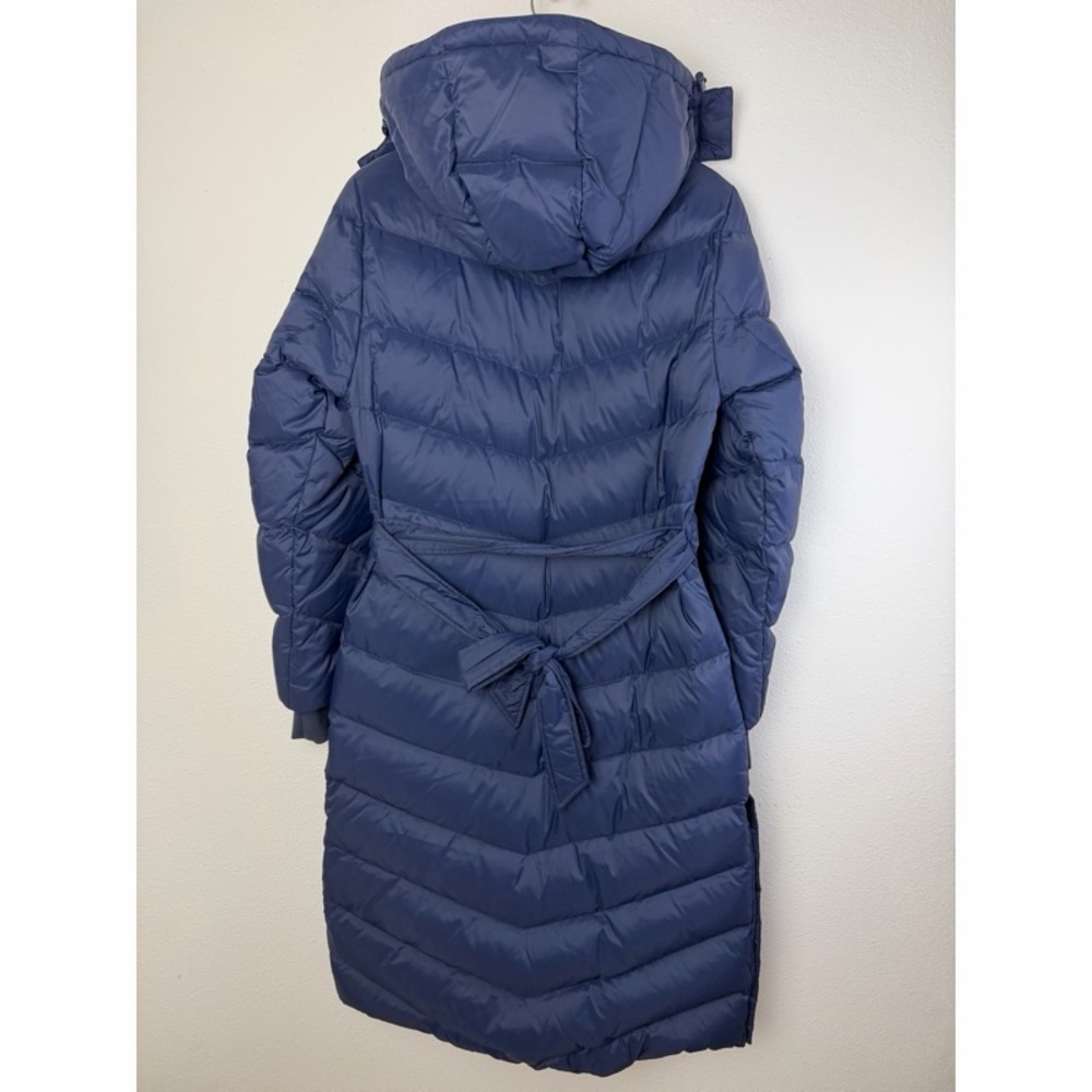 Unisync Alaska Airlines Uniform Belted Puffer Coat Navy Blue Women’s XS - Picture 2 of 13